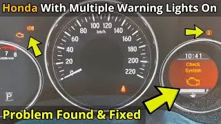 Multiple Warning Lights, Engine Management Check System, Parking Brake System Fault - Honda HR-V