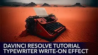 Typewriter Write-On Effect in DaVinci Resolve 18 (60-Second Tutorial)