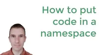 PHP namespaces 2/10: How to put code in a namespace in PHP