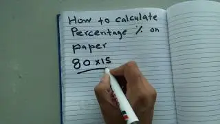 How to calculate percentage on paper easy way