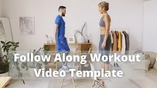 Follow Along Workout Video Template | Typito Fitness Video Templates [Editable]