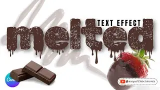 Melted Text Effect Canva Tutorial Make words look like they are melting