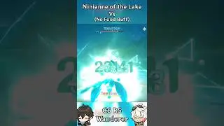 One-Phasing Ninianne of the Lake with C6 R5 Wanderer (NO FOOD BUFF) [Genshin Impact 4.2] 