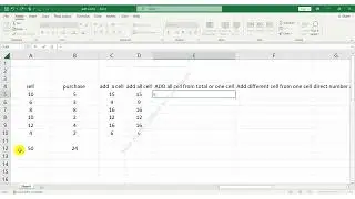 How to use the Sum Function in Excel