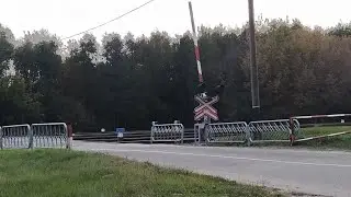 ЖД ПЕРЕЕЗД СО ШЛАГБАУМОМ В БЕЛАРУСИ 🇧🇾 (В МОСТАХ).