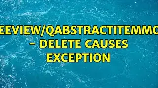 QTreeView/QAbstractItemModel - delete causes exception