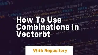 How to use combinations in vectorbt