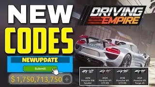 *NEW* ALL WORKING PORSCHE UPDATE CODES FOR DRIVING EMPIRE IN 2024! ROBLOX DRIVING EMPIRE CODES