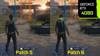 STAR WARS Jedi Survivor - Patch 5 vs Patch 6 (June 20) PC Performance Comparison | RTX 4080