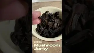 How to Mushroom Jerky #wildmushrooms #recipe #ediblemushrooms #wildfood #mushroomrecipe #veganjerky