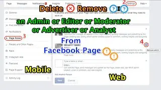 Remove an Admin or Moderator From Facebook Page