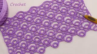 Всего 2 ряда! УЗОР КРЮЧКОМ лёгкий и простой в ВЯЗАНИИ 💎 SUPER EASY Pattern Crochet