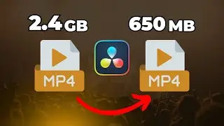 How To REDUCE Video FILE SIZE In Davinci Resolve Tuturial