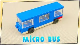 Lego Micro Moc City Bus, Микро самоделка Городской автобус