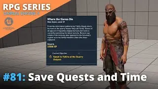 Unreal Engine 5 RPG Tutorial Series - #81: Save Quests and Time of Day