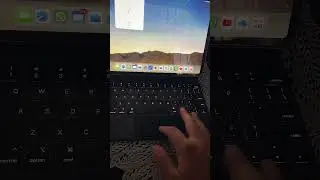 iPad magic keyboard looks in low lighting!