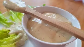 Vegan Creamy Caesar Salad Dressing - No Oil, No Nuts!