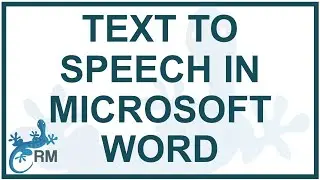 Text to Speech in Microsoft Word | Read Aloud | Voice to Text