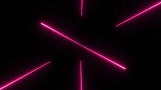 Neon Effects Black Screen Background Loop Lines