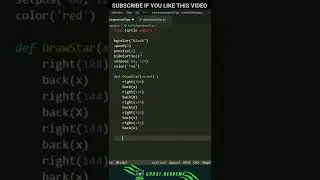 Python Turtle Graphics  - Draw Art With Star Shape
