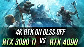 RTX 3090Ti vs RTX 4090  4K, DLSS OFF, RTX ON