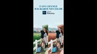 Easy way for Background color shade change | Background Change | Photoshop