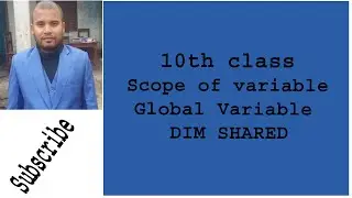 dim shared statement in qbasic | global variable in qbasic | by mithlesh kapar