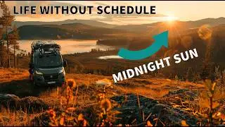 My Van Life with NO Schedule! Camping Deep in the Arctic. Luxury Van Cooking & Midnight Sun 