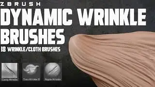 Dynamic Wrinkle Brushes : ZBrush Cloth Customs