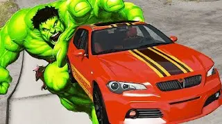 МУЛЬТИКИ ПРО МАШИНКИ ГОНКИ Халк Танцует Beamng Drive аварии