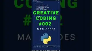 🤯🌈 Using ONLY Code to Make Art - Creative Coding #python #programming #coding