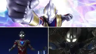 Ultraman Trigger All Three Type Changes (multi type - sky type)