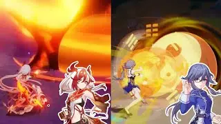 Comparison Fenghuang of Vicissitude Skill + All Fu Hua ( Honkai Impact 3 )