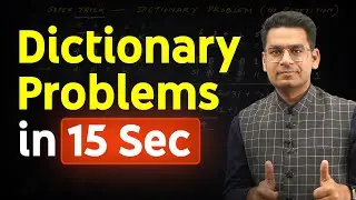 Solve Dictionary Problems of Permutations and Combinations in 15 seconds - Super Trick