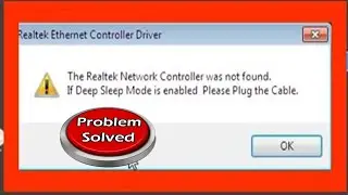 The Realtek Network Controller was not found. Windows 7