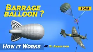 Barrage Spy Balloons Vs Stuka Dive Bomber Plane & How it Works #ww2 #planes