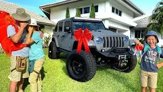 Родители плачут! ТАКОЙ подарок от Сени они не ожидали! Подарок Jeep