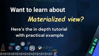 Materialized View in SQL | Tutorial on Materialialized view in DBMS #sqltutorial