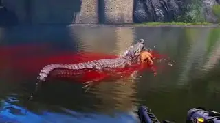 Crocodile Attacks Peasant - Far Cry 4