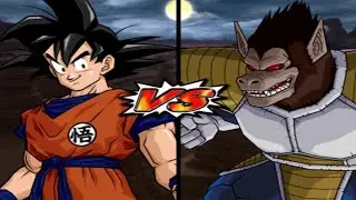 Dragon Ball Z Budokai Tenkaichi 3 | Goku (Mid) vs Great Ape Vegeta