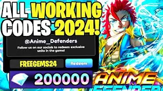 *NEW* ALL WORKING CODES FOR ANIME DEFENDERS IN 2024! ROBLOX ANIME DEFENDERS CODES