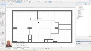 Как начертить план квартиры в archicad за полтора часа 3/3