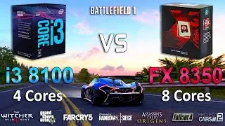 FX 8350 vs i3 8100 Test in 8 Games