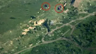 155 BONUS Artillery Round Hit 2S4 Tyulpan 240mm Self-Propelled Mortar Twice With One Round!