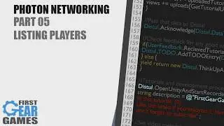 Unity - Photon Networking v1 - Part 05 - Listing Players