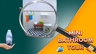 DIY Miniature washroom | Bathroom tour #diy #miniature #bathroom #tour #archana #wowlife