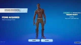 how to get the Travis Scott skin in fortnite 2024