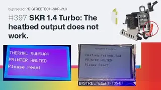 Heating Failed PRINTER HALTED Please Reset - SKR V1.4 Cambio de Mosfet de Cama