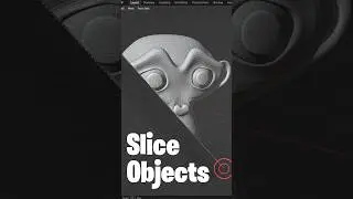 Blender slice - sculpting mode cutter #3d #blender3d #blender #blenderrender3d