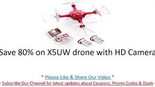 Save 80% on X5UW Drone with HD Camera - Limited Time Offer